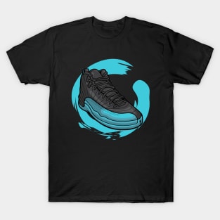 AJ 12 Retro Gamma Blue Sneaker T-Shirt